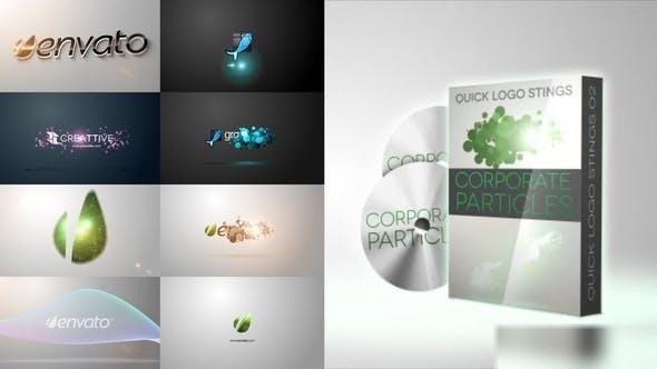 Videohive Quick Logo Sting Pack 02: Corporate Particles 46339301 Logo Stings template preview