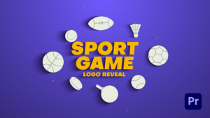 Sport Game Logo Reveal Premiere Pro template preview