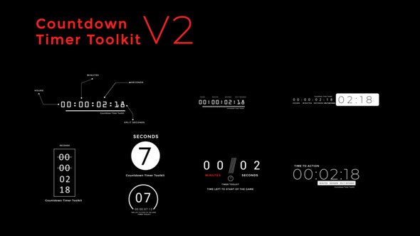 Videohive Countdown Timer Toolkit V2 Elements template preview