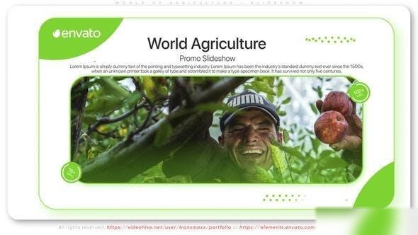 Videohive World of Agriculture - Slideshow Openers template preview