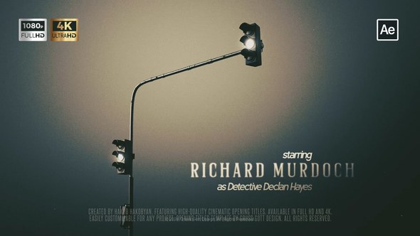 Videohive Dark City Opening Titles Openers template preview