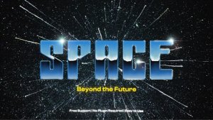 Videohive Retro Chrome Text Effect Titles template preview