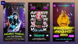 Videohive Night Club Flyers 57153298 Openers template preview
