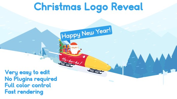 Christmas Logo Video Displays template preview
