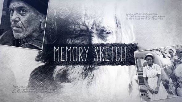 Videohive Memory Sketch Openers template preview
