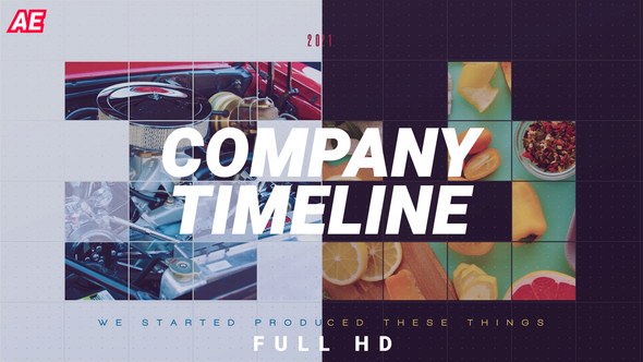 Videohive Company Timeline 37356134 Titles template preview