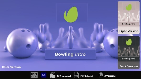 Videohive Bowling Logo Logo Stings template preview
