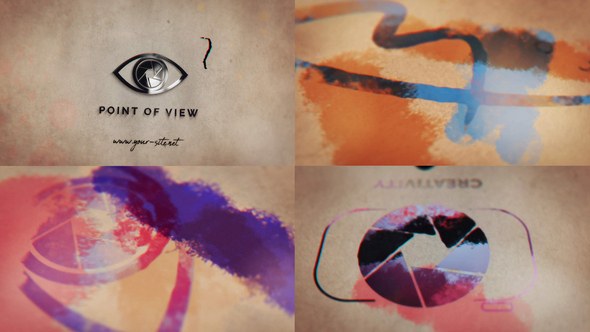 Videohive Grunge Ink Drop Unveil Openers template preview