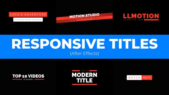Videohive Modern Responsive Titles Titles template preview