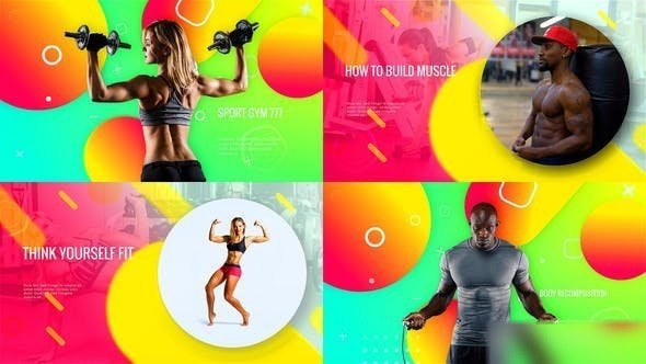 Videohive  Sporty Club - Fitness Promotion Video Displays template preview