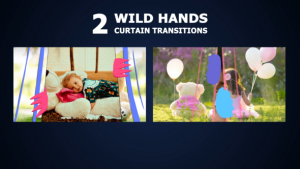 Videohive Wild Hands Curtain Transitions for After Effects Elements template preview