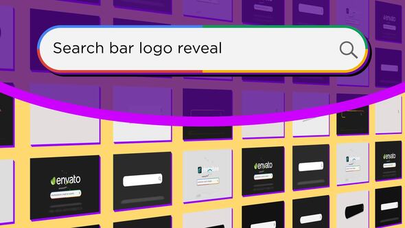 Videohive Search Bar Logo Logo Stings template preview