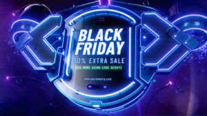 Videohive Black Friday Sales Intro Opener Video Displays template preview