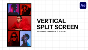 Videohive Vertical Split Screen Openers template preview