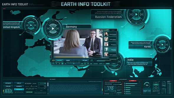 Earth Info Toolkit Video Displays template preview