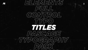 Videohive Typography Titles 2.0 | After Effects 47742939 Titles template preview