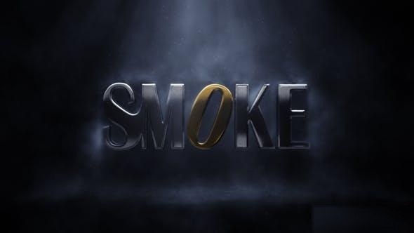 Videohive Smoke Logo 24272581 Logo Stings template preview