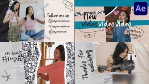Videohive Social Media End Screens for After Effects Openers template preview