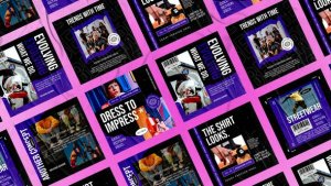 Videohive Noisy Fashion Instagram Posts Product Promo template preview