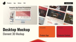 Videohive Web Promo Desktop Mockup 47741284 Product Promo template preview
