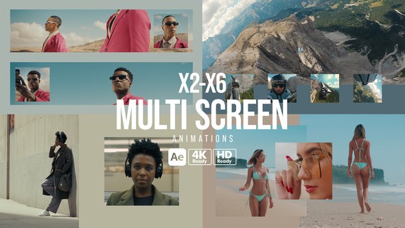 Videohive Multi Screen Animations Video Displays template preview