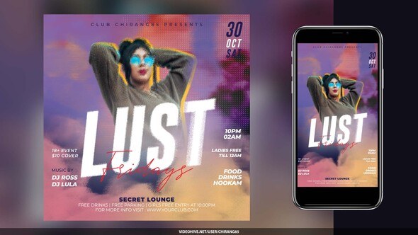 Videohive Night Club Flyer v24 59803705 Openers template preview