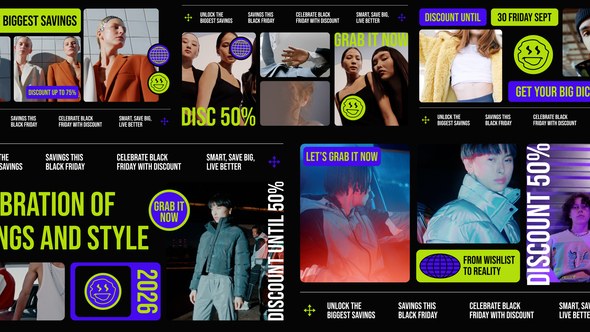 Videohive Black Friday Promotion 59879685 Video Displays template preview