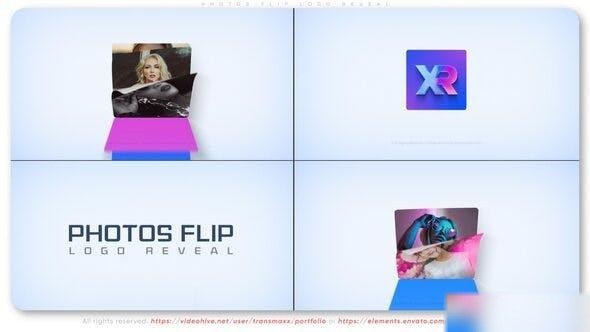 Videohive Photos Flip Logo Reveal Logo Stings template preview