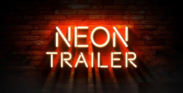 Videohive Neon Trailer Openers template preview