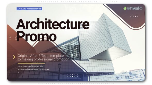 Videohive Architecture Business Promotion Slideshow Openers template preview