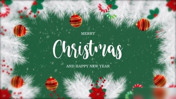 Videohive Merry Christmas And Happy New Year 41498375 Openers template preview