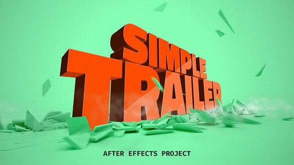 Simple Trailer Video Displays template preview