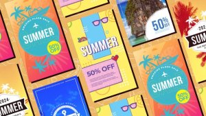 Videohive Summer/Beach Tropical Vertical Travel Stories Product Promo template preview