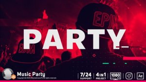 Videohive Music Party Openers template preview