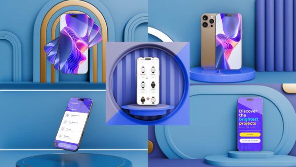 Videohive Phone mockup 56142234 Video Displays template preview