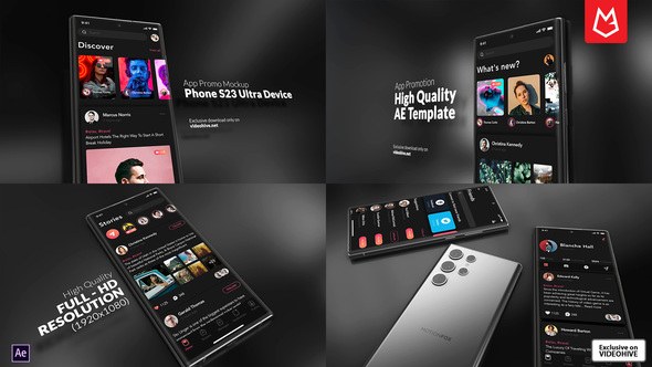 Videohive Smartphone Mockup | App Promo | S23 Ultra Product Promo template preview