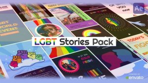 Videohive LGBT Instagram Stories Elements template preview
