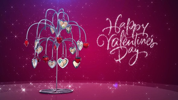 Tree of Love Video Displays template preview