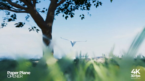Videohive Paper Plane Opener 58358305 Openers template preview