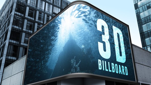 Videohive 3D Billboard Mockup Video Displays template preview