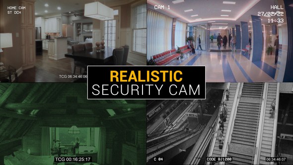 Videohive Realistic Security Cam | After Effects Elements template preview