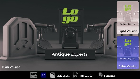 Videohive Antique Experts Logo Stings template preview