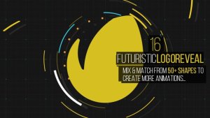 Futuristic Logo Reveal Pack Video Displays template preview