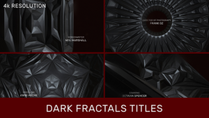 Videohive Dark Fractals Titles Titles template preview