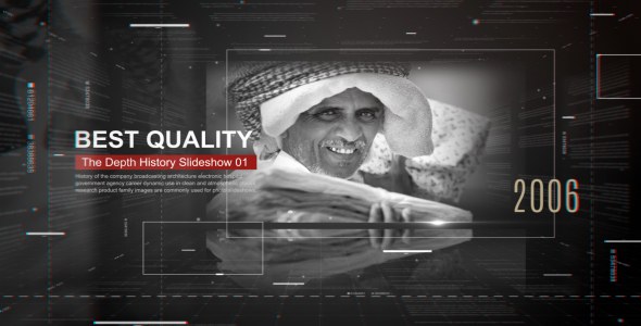 Videohive The Depth History Slideshow Video Displays template preview