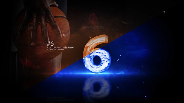 Videohive Countdown Glowing Glass Numbers Elements template preview