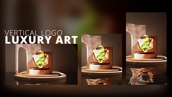 Videohive Vertical Logo Luxury Art Logo Stings template preview