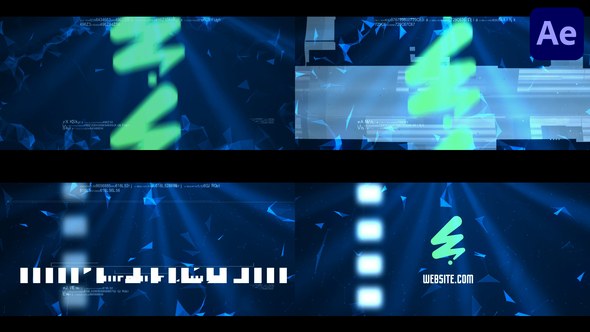Videohive Glitch Logo Reveal for After Effects Logo Stings template preview