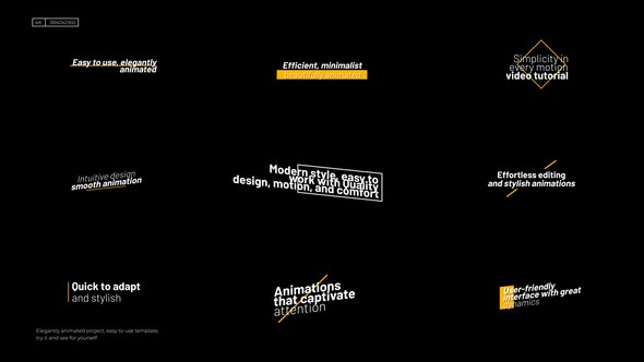 Videohive Animated Titles | After Effects 56383569 Titles template preview