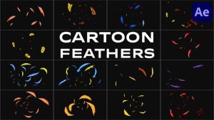 Videohive Cartoon Feathers for After Effects Elements template preview